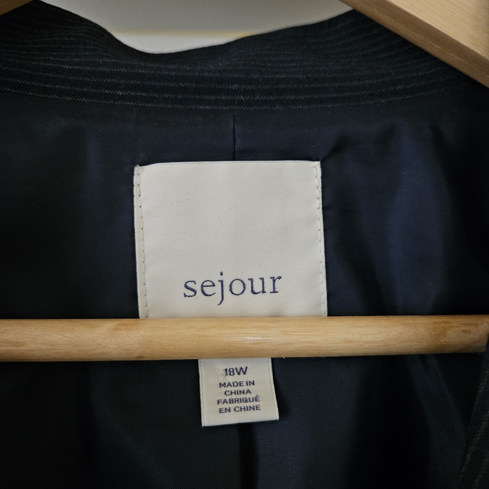 Sejour Navy Pinstripe Blazer - Picture 7 of 7